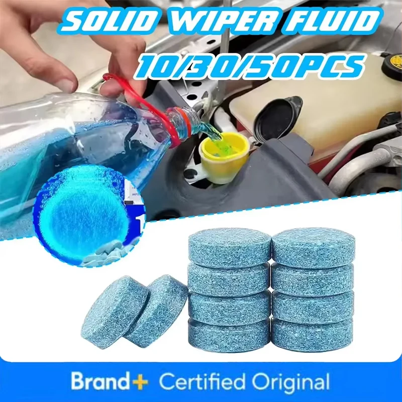 Glass Cleaner Streak - Tabletas Efervescentes Concentradas para Lavado de