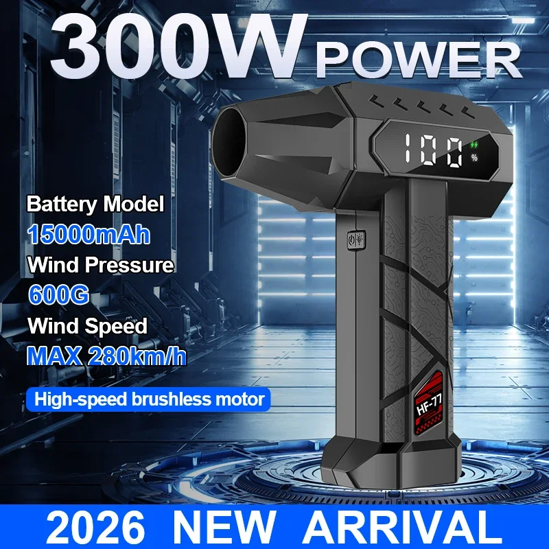 Dryer Car Blower - Ventilador Turbo de 15000mAh con 5