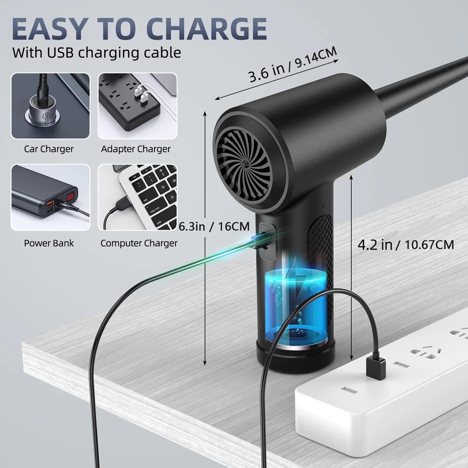 Plumero de aire comprimido, so - Dryer Car Blower reseña y precio